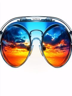 Sunset Reflected in Sunglasses
