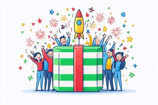 Surprise Celebration with Rocket Launch