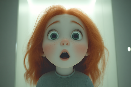 Surprised Cartoon Girl