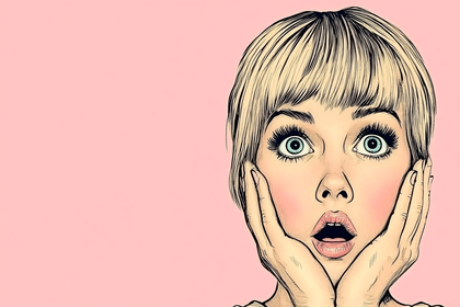 Surprised Woman Pop Art