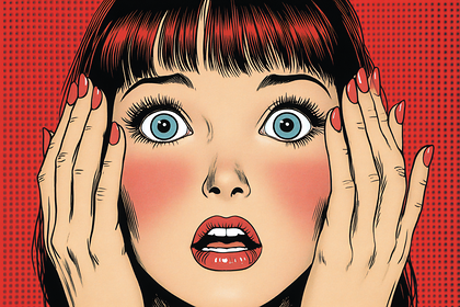 Surprised Woman Pop Art