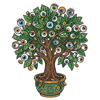 surreal money tree