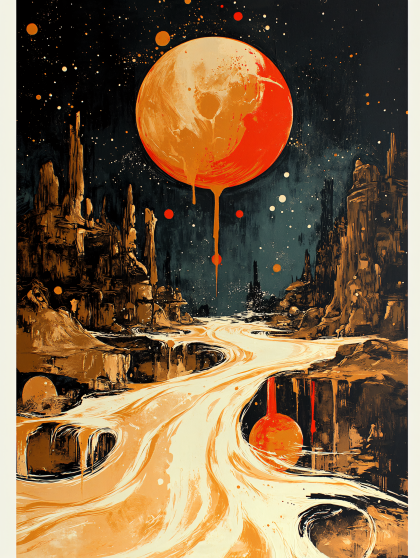 Surreal Planet Landscape