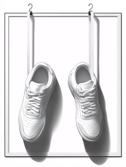 Suspended White Sneakers