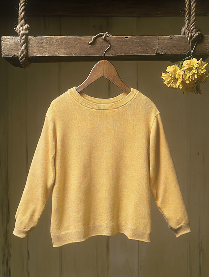 Sweater on Wooden Hanger