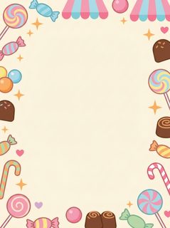 candy shop border