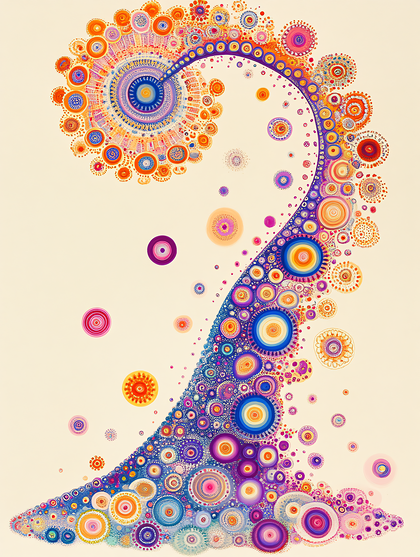 Swirling abstract pattern