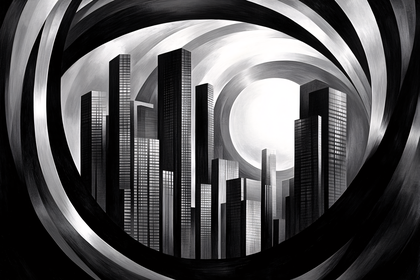 Swirling Cityscape