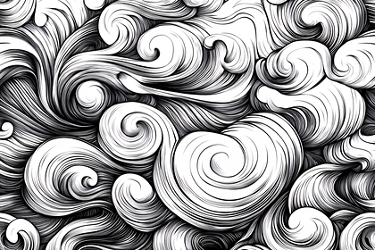 Swirling Line Art