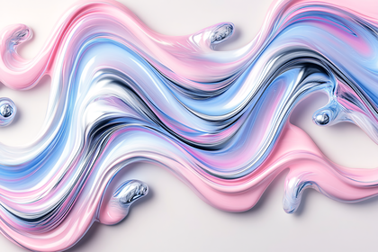 Swirling Liquid Colors Abstract