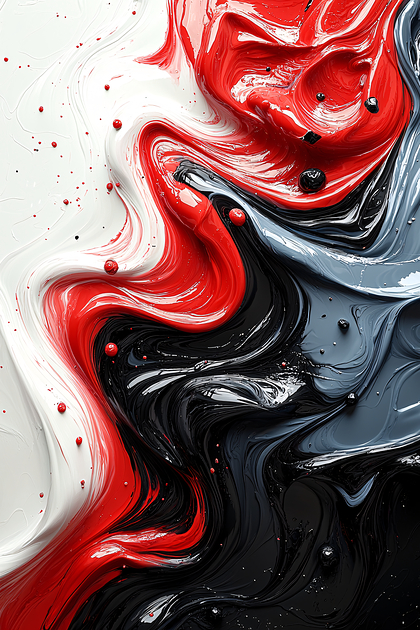 Swirling Paint Abstract
