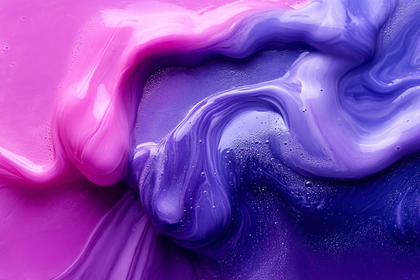 Swirling Pink and Purple Liquid