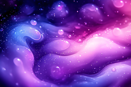 Swirling Purple And Blue Liquid
