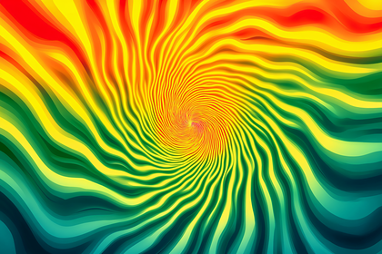 Swirling Rasta Colors