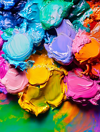 Swirls of Vibrant Paint