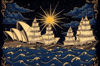 Sydney Opera House and Tall Ships