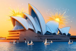 Sydney Opera House at Sunset