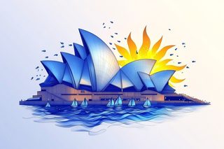 Sydney Opera House Illustration