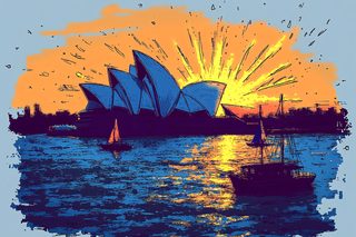 Sydney Opera House Sunset