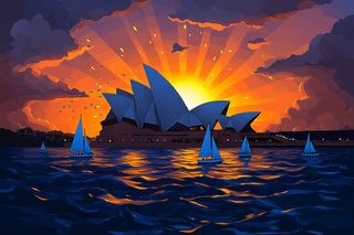 Sydney Opera House Sunset