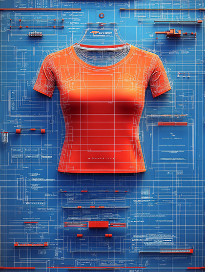 T-Shirt Blueprint Design