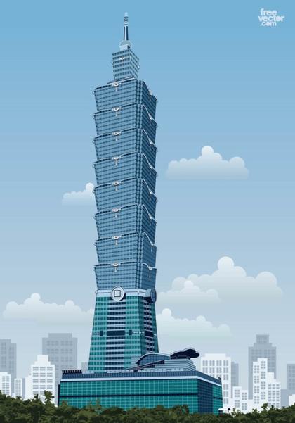 Taipei 101 Free Vector