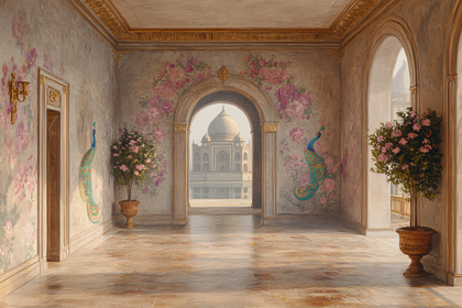 Taj Mahal Vista From Floral Room
