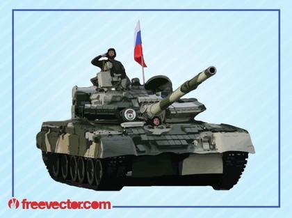 Tank and Soldiers Free Vector