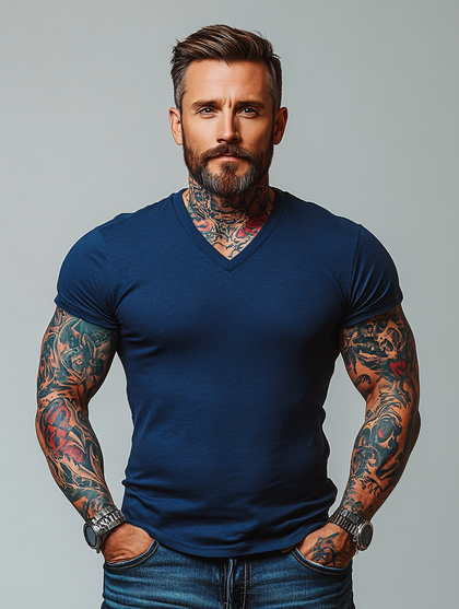 Tattooed Man Portrait