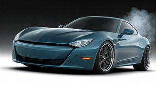 blue-sports-car