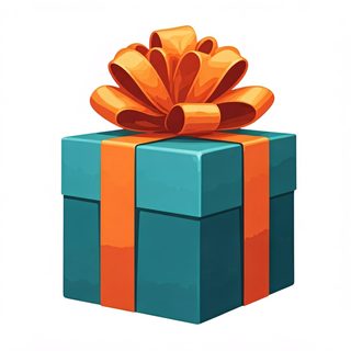 teal orange gift