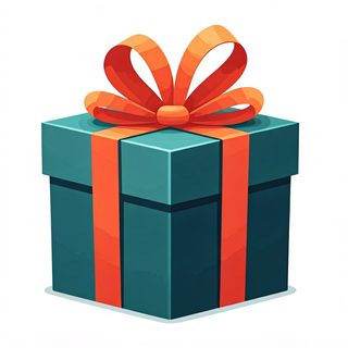 teal orange gift