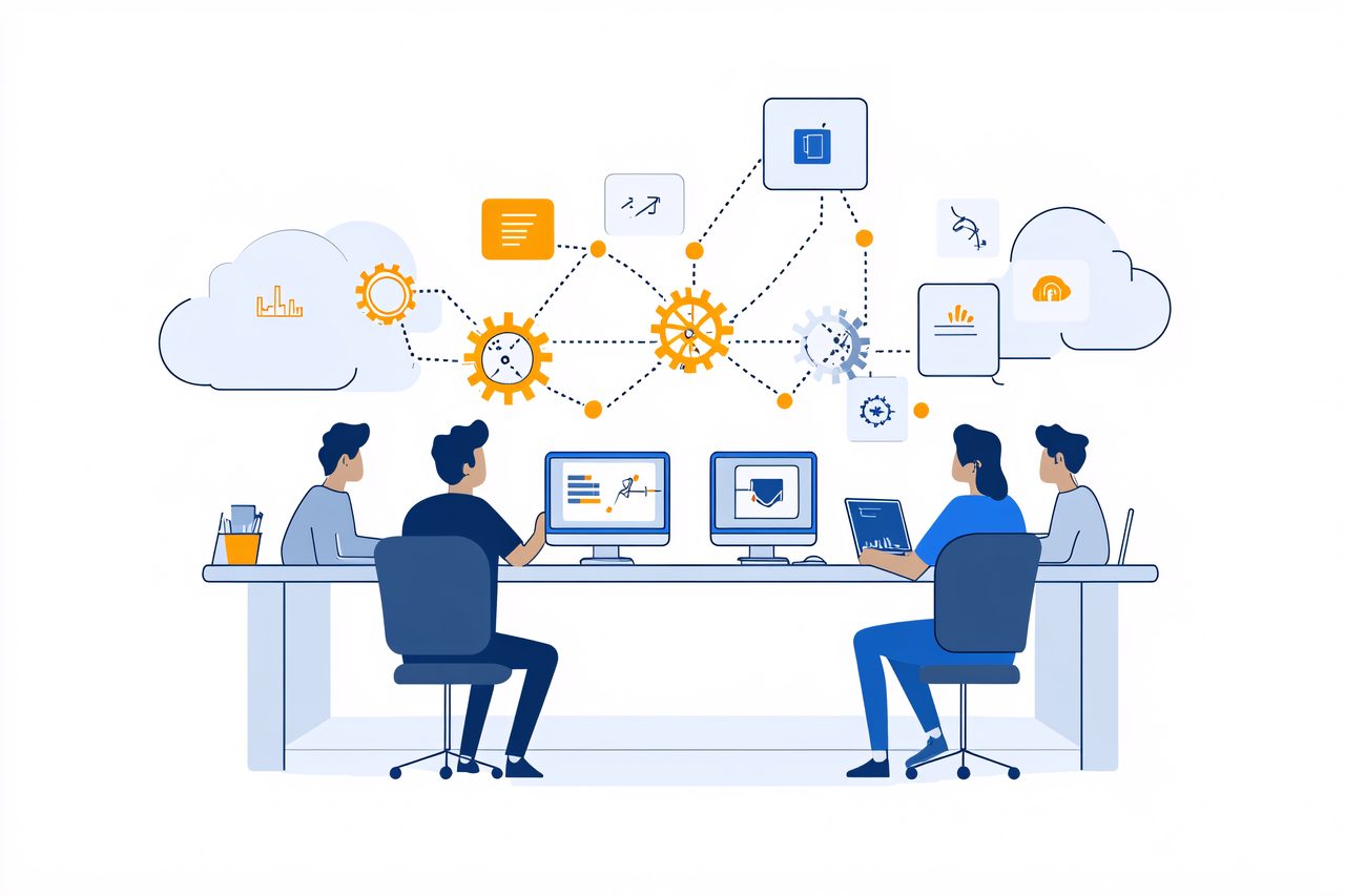 Team Collaboration Illustration