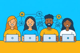 Team Collaboration With Laptops