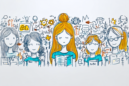 Team of Women with Ideas