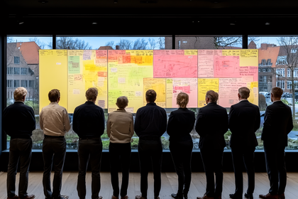 Team Reviewing Project Plan