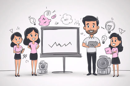 Teamwork Presentation Illustration