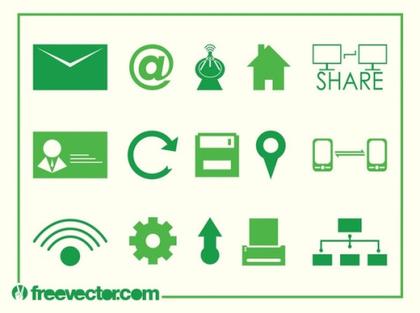 Tech Icons Free Vector