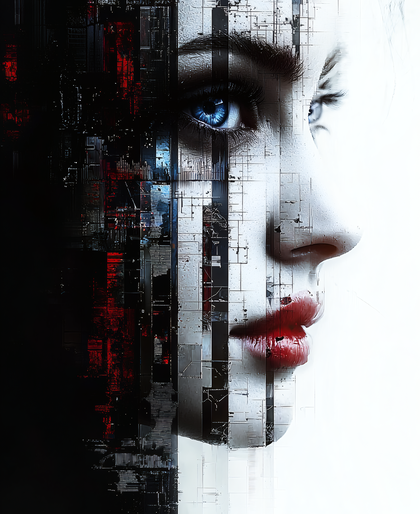 Technological Portrait of a Woman