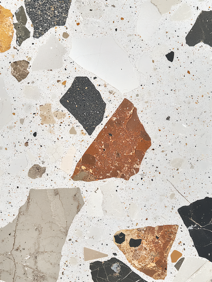 Terrazzo Texture With Stone Fragments