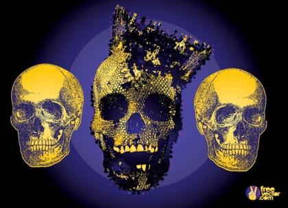 Terror Skulls Free Vector