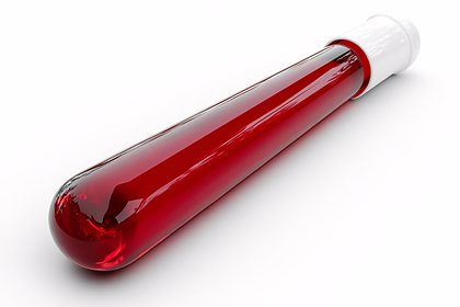 Test Tube With Red Liquid