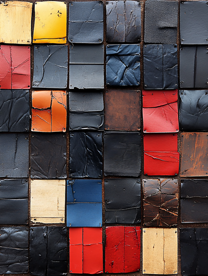 Textured Colorful Tile Grid