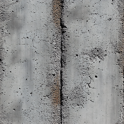 Textured Concrete Wall with Central Seam