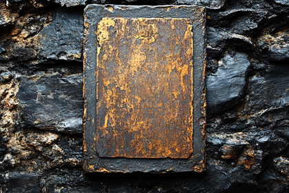 Textured Frame on Stone Background