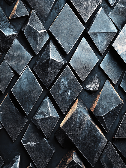 Textured Geometric Diamond Pattern