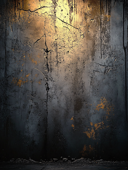 Textured Gold and Black Wall
