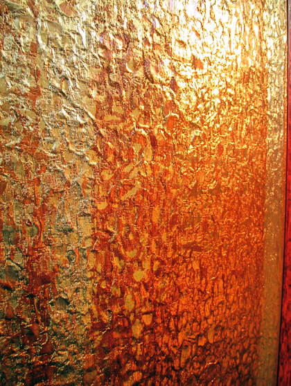 Textured Gold and Orange Surface