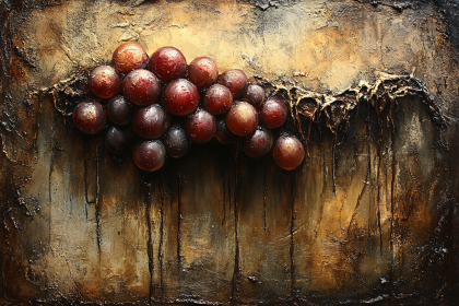 Textured Grapes Still Life
