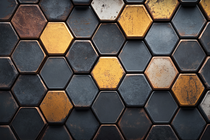 Textured Hexagon Pattern
